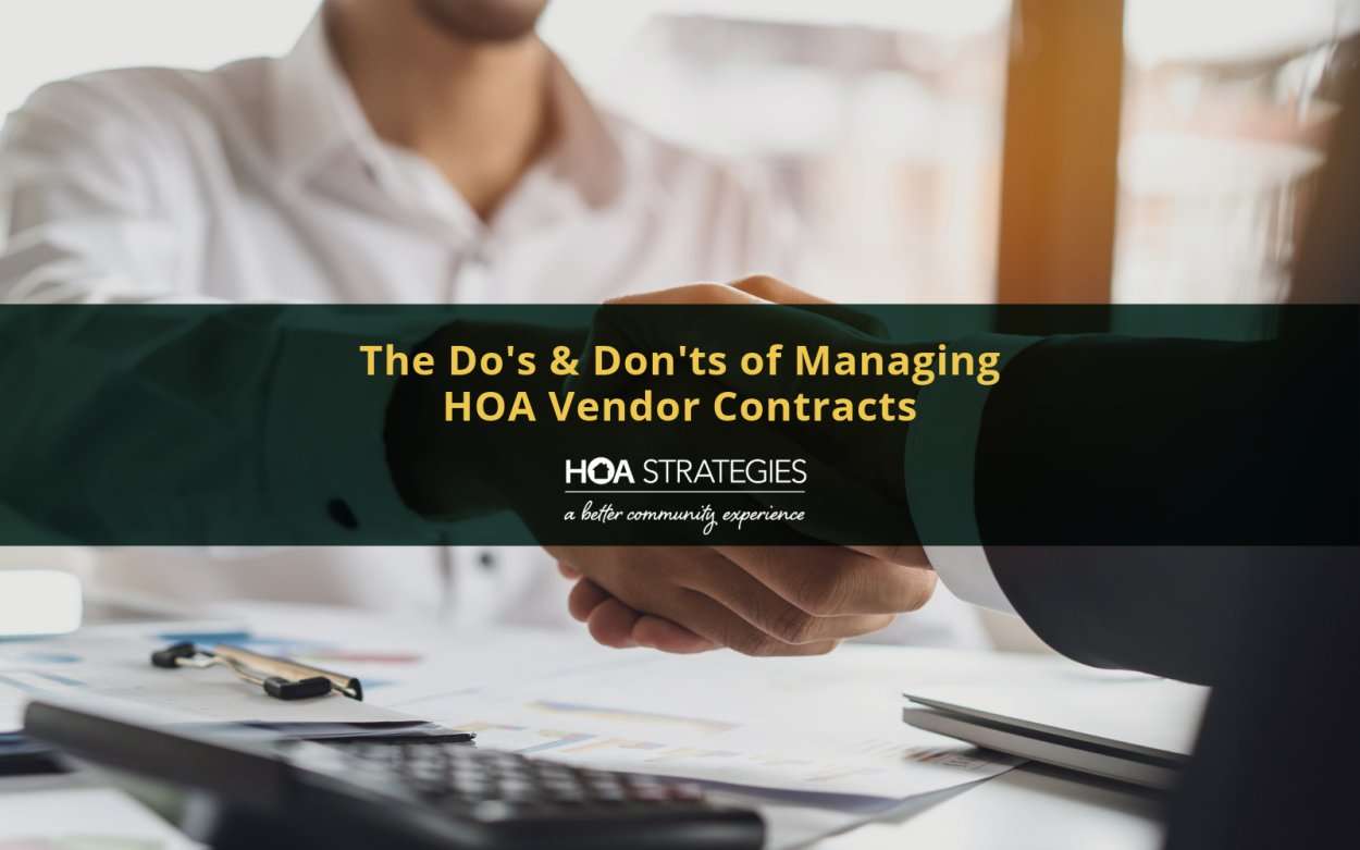 HOA vendor contracts